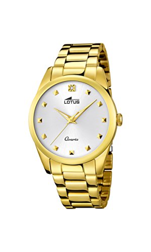 Montre pour femme Lotus 18143/1 en acier doré de qualité supérieure