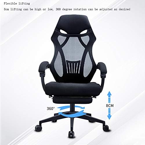 Furniture Office Chair High Back Gaming Chair Recliner Computer Seat Gamer Office Armchair with Footrest Game (Color : A)