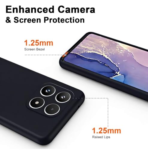 Image of Lustree Shockproof Flexible Silicone Back Cover for Xiaomi 17 5G | Anti-Scratch Soft TPU Case with Raised Edges & Full Protection - Black