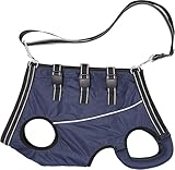 ACDOK Dog Lift Harness Full Body Support & Recovery Sling Pet Lift Vest Adjustable Straps with Handle for Old, Joint Injuries, Arthritis,Disabled Dogs Walk Sturdy and Durable (Navy, X-Large)