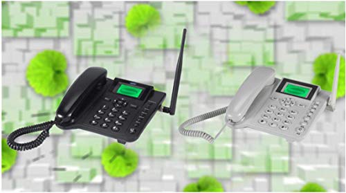 Bw Wireless Quad Band Gsm Desk Phone - 2.4 Inch Lcd Screen, Rechargeable Battery, Caller Id, Redial, Hands Free Functions - White #TOP6