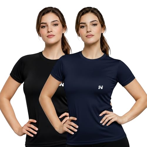 Image of NINQ Women's Long Sleeve Compression T-Shirt for Gym, Running, Yoga & Sports Wear