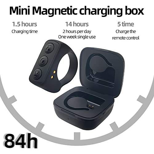 Tiktok Remote Control Page Turner, Bluetooth Camera Video Recording Remote, Tik Tok Scrolling Ring For Iphone, Ipad, Ios, Android - Black #TOP5