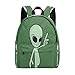 Sac à dos amusant de dessin animé Alien Sac à dos de voyage léger pour adolescent, multicolore, taille unique