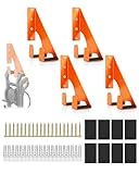 KeeTidy Chainsaw Holder -4 Pack chainsaw holder wall mount 180LB Heavy-Duty Alloy Steel Wall Mount Set, Chainsaw Accessories, Universal Fit for Stihl｜Husqvarna｜Echo Saws｜Rust-Proof
