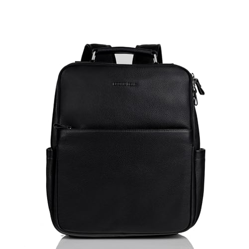 Image of BROWN BEAR BB Havana Laptop Backpack - Black Office Bag for Men, 15'' Compatible, Quick-Access Front Pocket, Unisex, Modern Design | Laptop bags for men office use