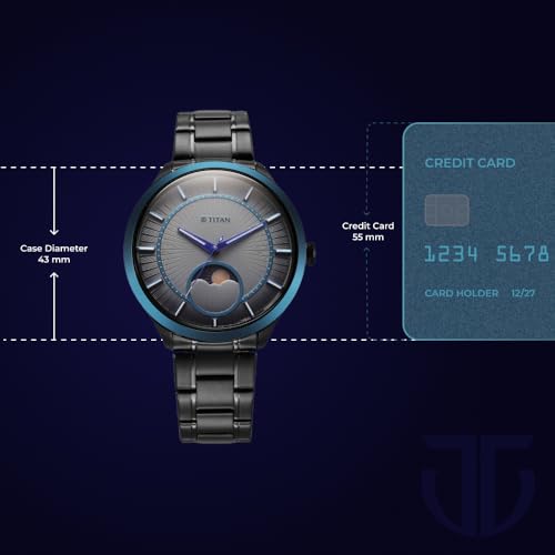 Image of Titan Caleum Sun Moon Phase in Frost Grey - Stellar Edition