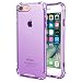 Speira iPhone 8 / iPhone 7 Transparent Case with Reinforced Corners, [Anti-Discoloration] [No-Slip Grip] (Purple)