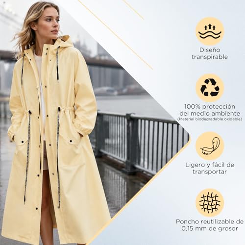 Lista de Impermeable para Mujer , tabla con los diez mejores. 26 Imagen adicional
