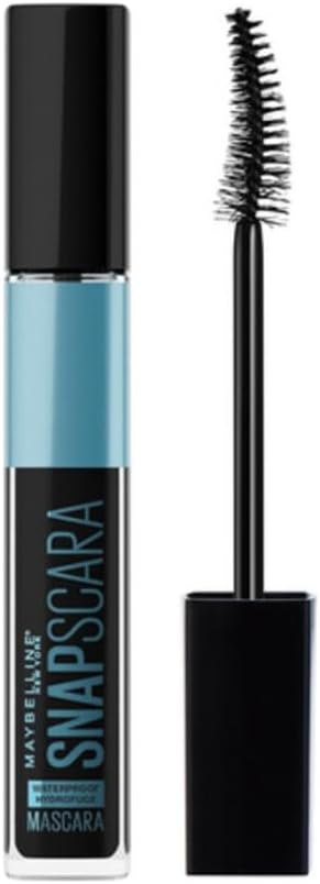 Maybelline New York Snapscara, Wtp, sterk gepigmenteerde mascara, glad volume zonder klonteren, gemakkelijk te reinigen, nr. 01 Pitch Black