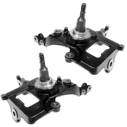Image of Detroit Axle - RWD 2pc Front Steering Knuckles for Ford 2001-2009 Ranger (Front Coil Springs; Except Edge, EV, FX4, Postal Models) Steering Knuckles Assembly Replacement