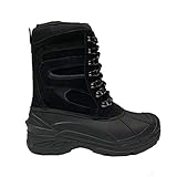 LABO Men's 10' Winter Snow Hunting Boots Shoes Waterproof Insulated 3 Styles (Black, numeric_11)
