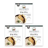 A Blend Above White Cheddar Jalapeno Dip Mix, 3 Packs, 1 oz. Each, Makes 16 Ounces, Gluten-Free, No MSG, All Natural, No Preservatives, Vegan Friendly, Keto Friendly, Vegetable Dip, Chip Dip, Low Carb, Easy to Make