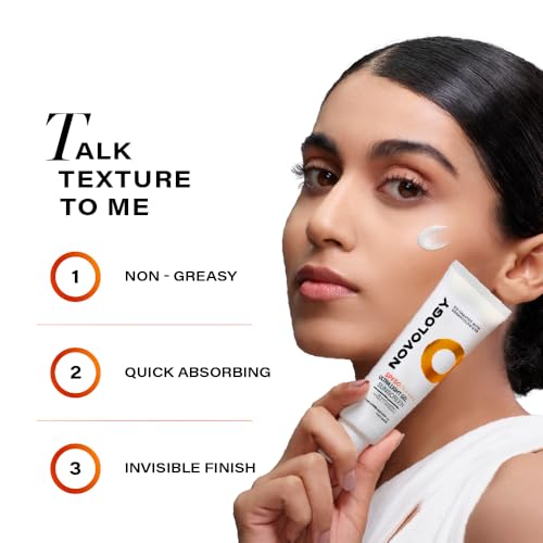 Image of Novology SPF50 PA++++ Ultra Light Gel Sunscreen | Non-Greasy, Quick Absorbing, Invisible Finish | 50 g