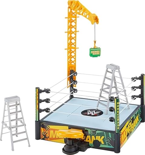 WWE Money In The Bank - Juego de Anillo de Dinero en Efectivo con 2 Modos de Juego y más de 40 Sonidos y Frases, Incluye grúa lanzadora, escaleras y maletín, 13 x 20 Pulgadas, JGR83 | Ya disponible en tu tienda friki favorita! En mundofriki.es! WWE Money In The Bank - Juego de Anillo de Dinero en Efectivo con 2 Modos de Juego y más de 40 Sonidos y Frases, Incluye grúa lanzadora, escaleras y maletín, 13 x 20 Pulgadas, JGR83 | Ya disponible en tu tienda friki favorita! En mundofriki.es!
