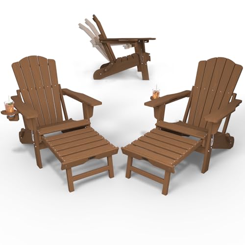 THOEOE HDPE Adjustable Chair with Ottoman