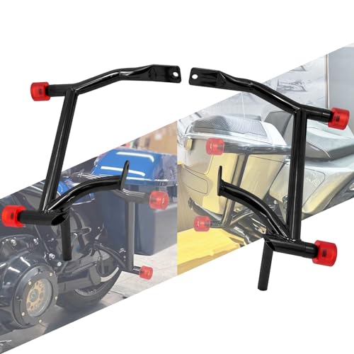 Compatibilità: adatto per modelli Harley Touring Electra Glide FLHT, Street Glide FLHX Road Glide FLTRX, Road King FLHR 2009-2024. (Nota: i modelli Road Glide e Street Glide richiedono la rimozione di circa 10,2 cm dalle guide di supporto per borse laterali di fabbrica)