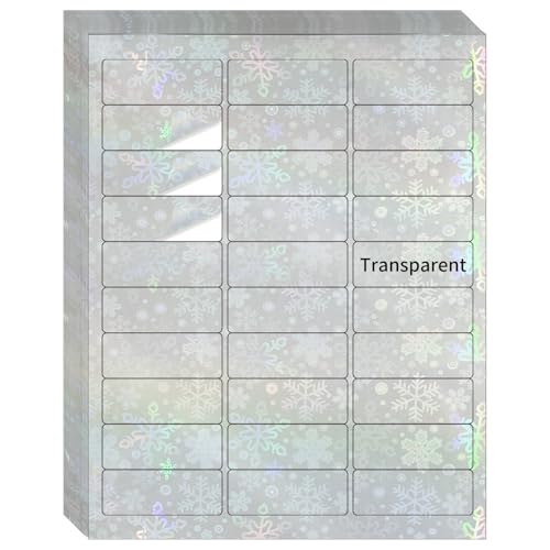 STARLIBOO �����X�e�b�J�[���x�� -1�C���` x 2-5/8�C���` �N���A�A�h���X���x�� �����V�[�� ���[�U�[/�C���N�W�F�b�g�v�����^�[�p 8.5�C���`×11�C���` - 20��(�N���A�z���O���t�B�b�N�X�m�[)