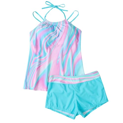 Womens Tankini Swimsuits 2 Piece Tummy Control Bathing Suits 2025 Flowy Floral Print Swim Tank Top with Boyshorts4