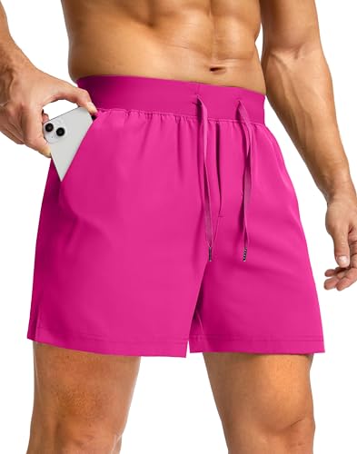 Image of Soothfeel Men's Running Shorts with Zipper Pockets 9 inch / 7 inch / 5 inch Quick Dry Eight Basketball Gym Workout Athletic Shorts