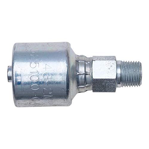 Image of Gates G25100-1008 Male Pipe (Nptf 30 Cone Seat) (Mega Crimp)