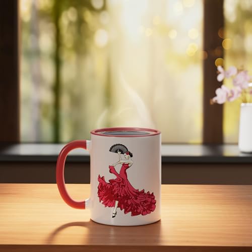 Taza de Cerámica Flamenco Dancer con Diseño de Baile miniatura 3