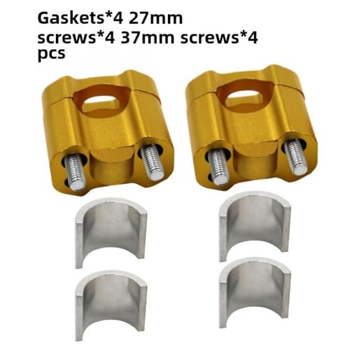 Riser Guidon Moto 22mm 28mm Adaptateur Universel Noir CNC - 4