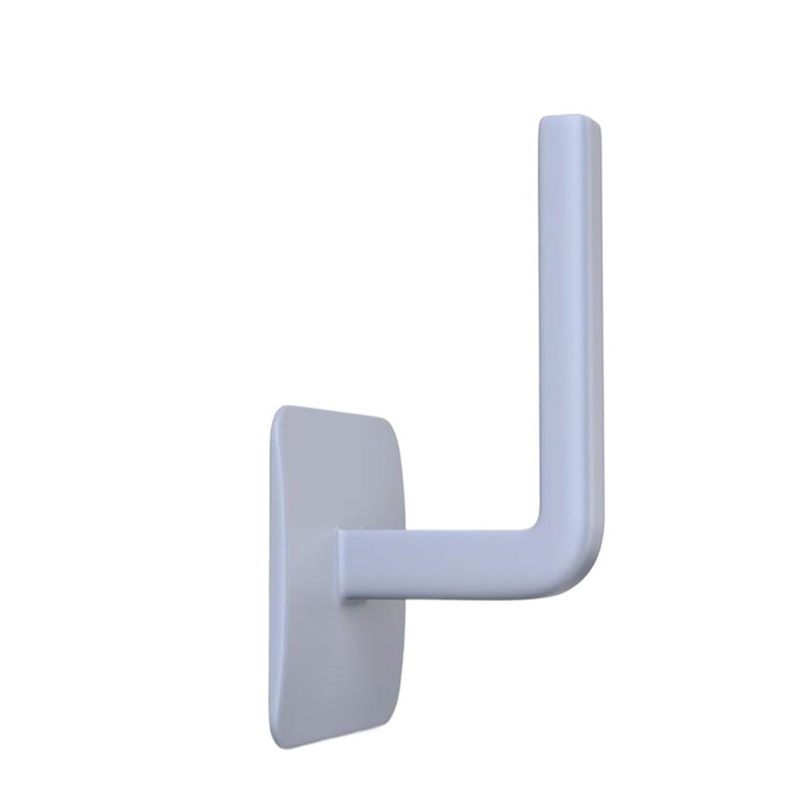 HLTYGWX Gancio da Parete Autoadesivo a Forma di L per Cucina sotto Il mobiletto, portarotolo di Carta, portasciugamani, Bagno, Porta WC, Facile da installare (Nero)