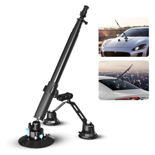 Triple Suction Cup 360 Camera Car Mount