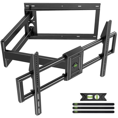 Image of USX Mount Long Arm TV Wall Mount for Most 50-100 inch TV 40 Inch Extension Full Motion TV Mount,Pre-Assembled Wall Mount with Swivel and Tilt Up to 150lbs Fits 8″ /12″ /16″ /24″ Studs VESA 900x600mm