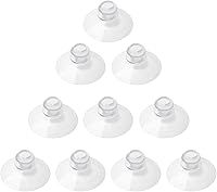 Vista 13 de 30 ventosas grandes de 2.165 in transparentes gruesas sin ganchos sin agujeros, almohadillas de plástico PVC de resistencia profesional