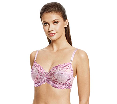Wacoal womens Embrace Lace Underwire Bra, Lilac Sachet Multi, 34C US