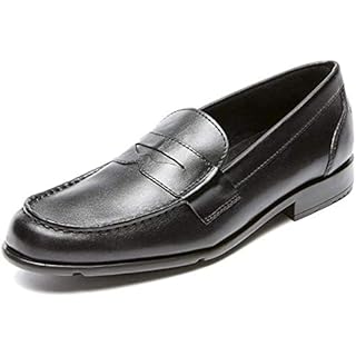 Rockport mens Classic Penny loafers shoes, Black 2, 14 US