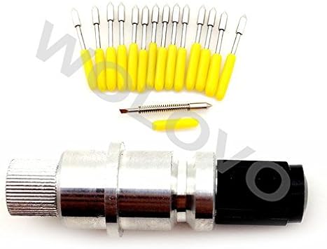 15PCS 30 Degree Graphtec CB09U CB09 Blades Vinyl Plotter Cutter + 1PCS Blade Holder Housing