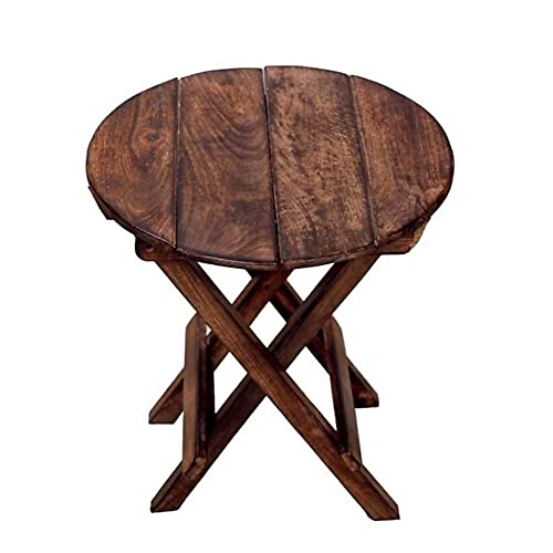 SZHC Beautiful Wooden Folding Side Table Coffee Table 12 Inch