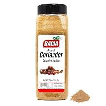 Badia Ground Coriander, 14 oz Premium Culantro Spice for Cooking & Seasoning, Middle Eastern, Indian & Latin Cuisine