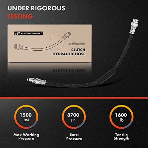 A-Premium Clutch Hydraulic Hose Line Compatible With Bmw 3-Series 320I 2001-2005 323I 325I 328I 330I 323Ci 325Ci 328Ci 330Ci 325Xi 330Xi M3 X3, Replace# 21521165507, 21526751481 #TOP2