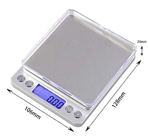Báscula electrónica portátil de bolsillo LCD miniatura 5
