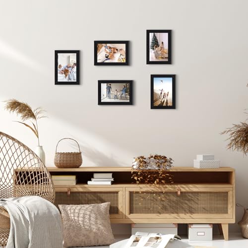 HORLIMER 6x4 Photo Frames Set of 15, Black Picture Frames 6x4 Display 4 by 6 Photo - Image 4