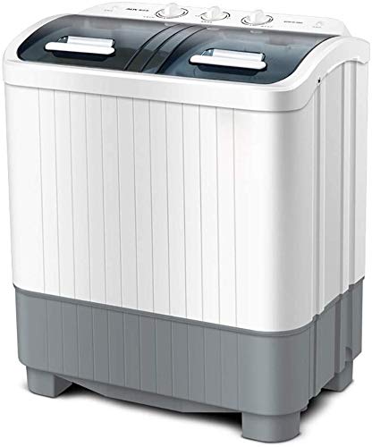 KANBUN Washing Machine,Twin Tub 18.7Lbs Capacity, Washer(11Lbs) and Spinner(7.7Lbs),Portable Compact Laundry Machines Durable Design Energy Saving,Rotary Controller and Washer Spin Dryer