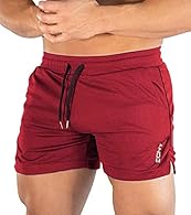 Quick-Drying Fabric: Lightweight and breathable fabric wicks away sweat to deliver superior comfort and durability Running Shorts: Running shorts with polyester. Mesh material shorts, lightweight, breathable, soft and quick dry, makes you feel cool a...