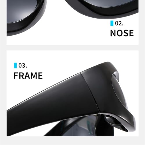 Image of New 2025 Vintage Punk Sports Women Sunglasses Fashion Mirror Goggle Men Sun Glasses Shades Uv400