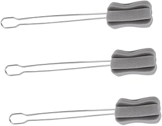 FRCOLOR 3pcs Handle Glass Cup Cleaning Tool Bottle Sponge Bottle Washing Sponge Glass Cup Brush Sponge Brush