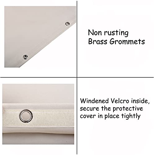 Quoyiyo Outdoor Backflow Preventer Insulation Cover -Insulated Pouch For Winter Pipe Freeze Protection, Winter Pipe, Backflow System, Water Sprinkler Valve Box, Meter Or Controller (30"W X 26"H,White) #TOP3