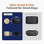 Ultra-Small Dog Shock Collar for 2 Dogs,Ultra-Light & Thin Dog Training Collar with 1300ft Remote, Tailored for Small Dogs 5-15lbs & Medium Dog, 198-Level Control,Waterproof, Rechargeable(WhiteBlack) - Image 2