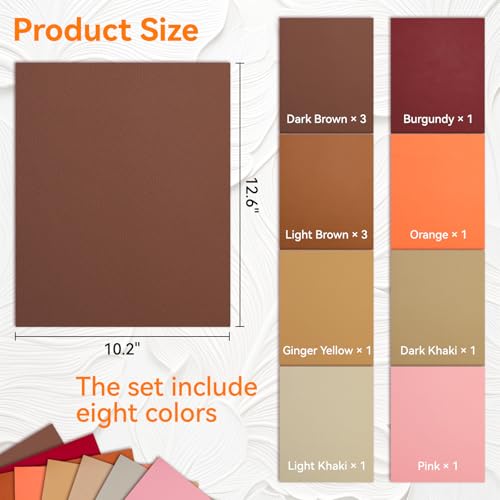 VMYTH 12Pcs Self-Adhesive Leather Blanks