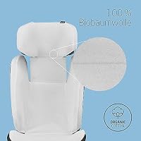 Maxi-Cosi Sommerbezug aus Biobaumwolle für den RodiFix S i-Size, Kindersitzbezug, atmungsaktives und feuchtigkeitsabsorbierendes Material, maschinenwaschbar, nachhaltige Baumwolle, Naturweiß – Ansicht 5