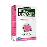 INDUS VALLEY Bio Organic100% Pure and Organic Rose Petals Powder Rosa indica- for Skin Care,Face Pack Fairness - (3.5 oz) | Rose Powder for Face Pack for Skin Exfoliation, Cleansing, and Brightening