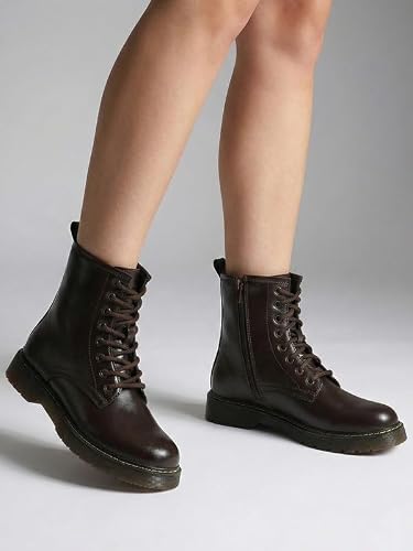 FAUSTO brown lace boots – image 2