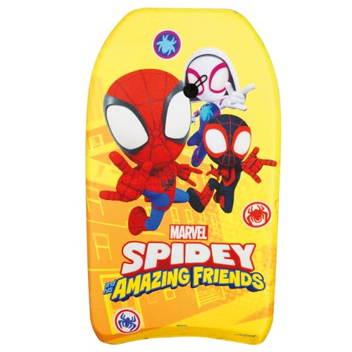 COLORBABY Marvel Spidey y su superequipo Tabla de Bodyboard niño, 82x45x5 cm, Diseño de superhéroes, Natación niños, +3 años, Tablas de Surf para niños, Licencia Oficial (77628)